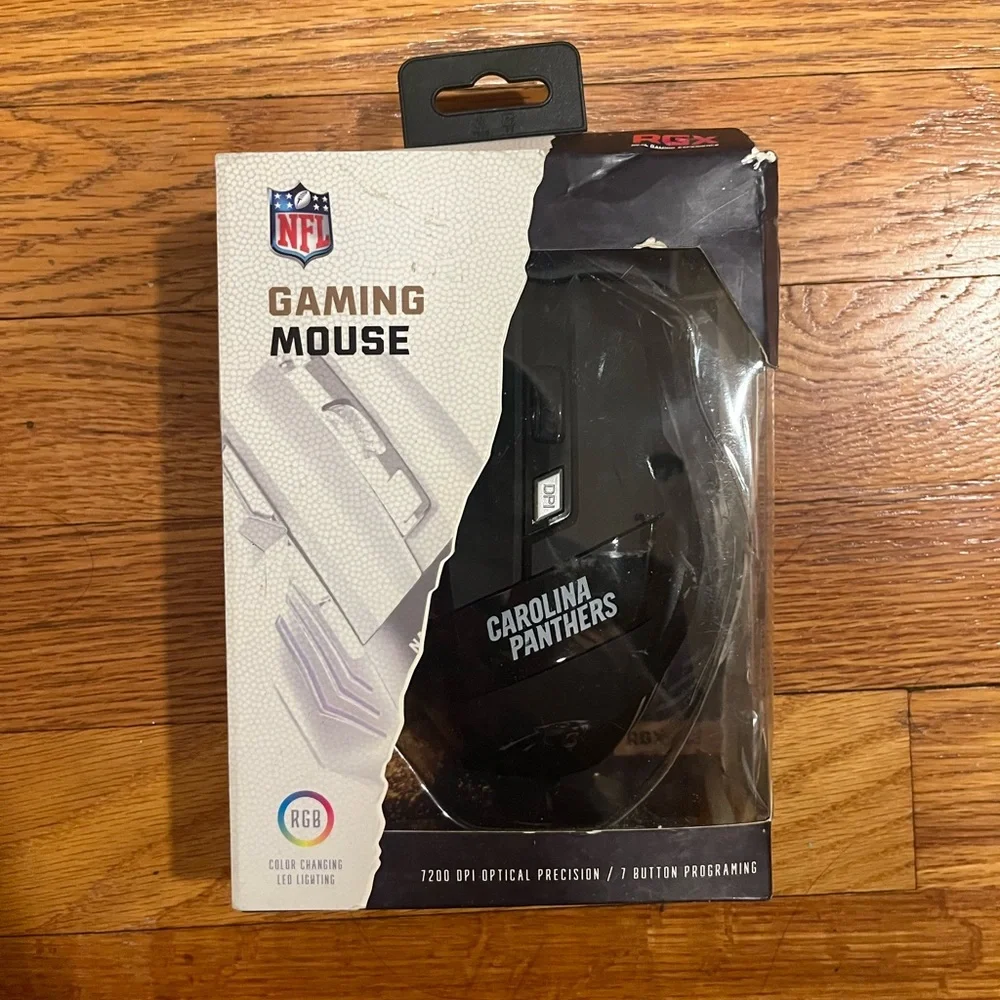 Carolina Panthers Gaming Mouse - Black